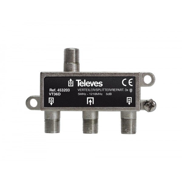 Televes 453203 splitter 3 ways F 5-1218 MHz